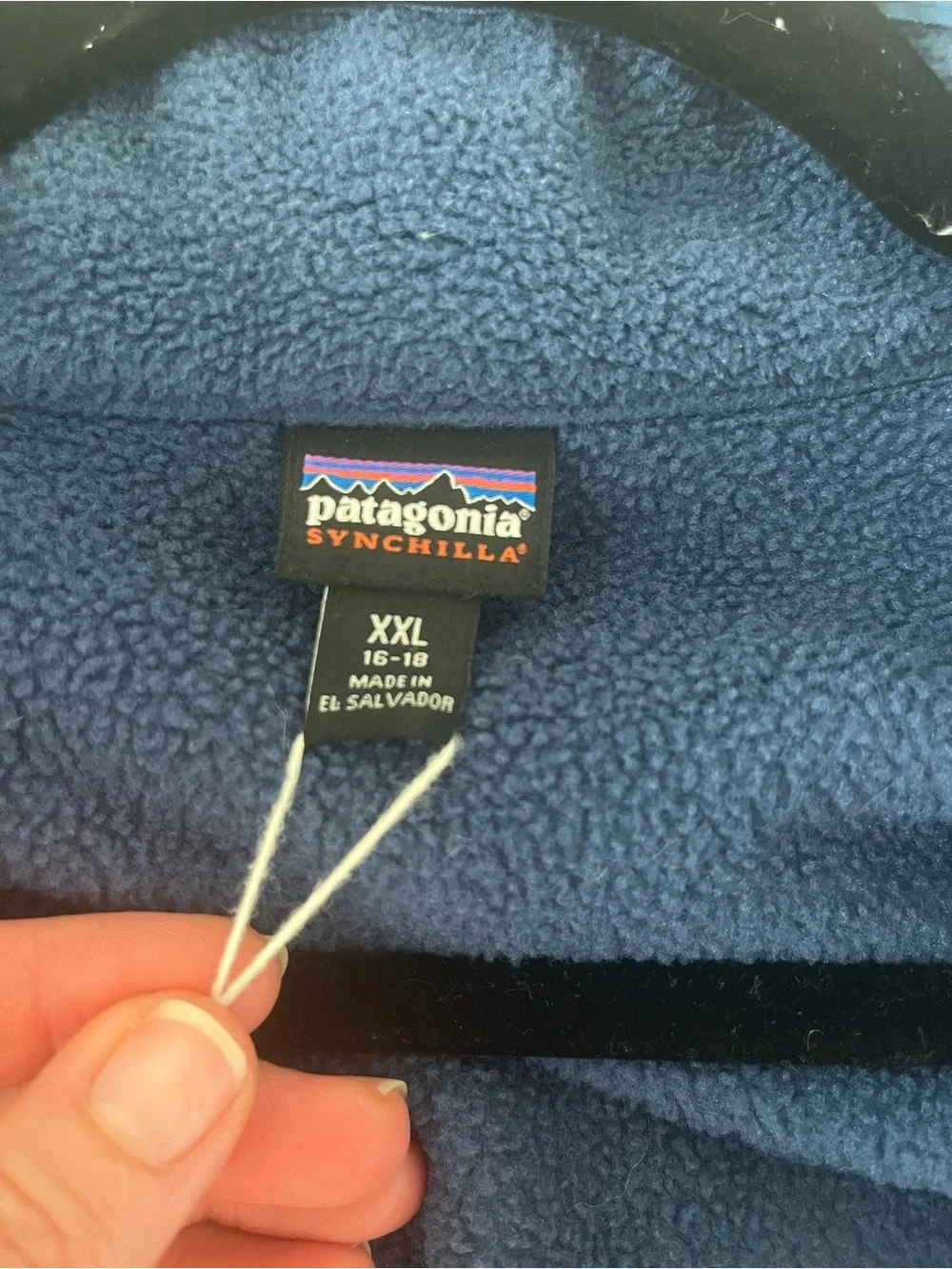 Patagonia Kids Synchilla Fleece Jacket “Tidepool Blue” Size Kids XXL (16-18)